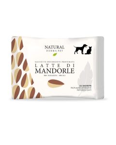 Natural Derma Pet Salviette Latte di Mandorle - Confezione da 35 pezzi