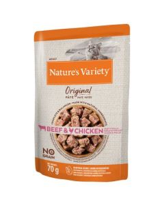 Nature's Variety Gatto Adulto Patè con Manzo e Pollo Busta 70 gr