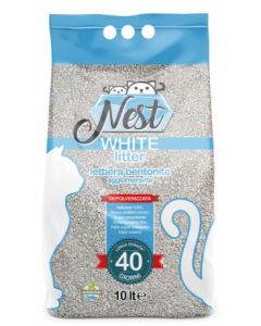 Nest Lettiera Agglomerante di Bentonite Bianca 10 lt