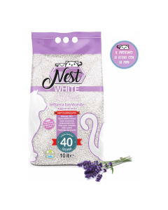 Nest Lettiera Agglomerante di Bentonite con Lavanda 10 lt