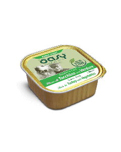 Oasy Cane Adult Light in Fat Patè con Tacchino e Verdure Vaschetta 150 gr