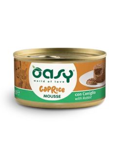 Oasy Caprice Gatto Adulto Mousse con Coniglio Lattina 85 gr