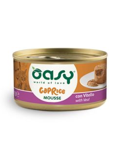 Oasy Caprice Gatto Adulto Mousse con Vitello Lattina 85 gr