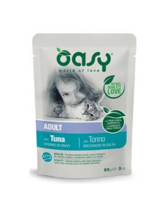 Oasy Gatto Adulto Bocconcini con Tonno in Salsa Busta 85 gr