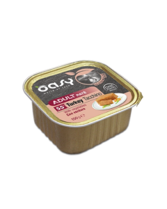 Oasy Grain Free Formula Cane Adulto Patè con Tacchino e Verdure Vaschetta 150 gr