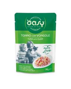 Oasy More Love Gatto Adulto Tonno con Vongole Busta 70 gr