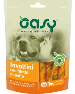 Oasy Snack Cane Involtini con Filetto di Pollo 100 gr