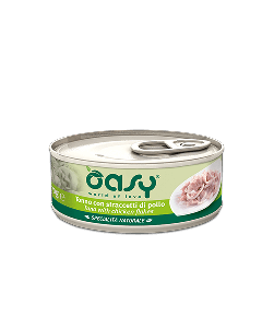 Oasy Specialità Naturale Gatto Adulto Tonno con Straccetti di Pollo Lattina 70 gr