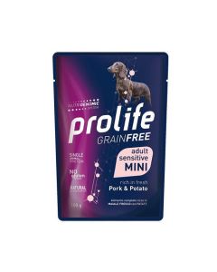 Prolife Grain Free Cane Adult Sensitive Mini Maiale con Patate Busta 100 gr