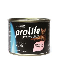 Prolife Grain Free Gatto Sterilizzato Maiale con Patate Lattina 200 gr