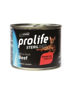 Prolife Grain Free Gatto Sterilizzato Manzo con Patate Lattina 200 gr