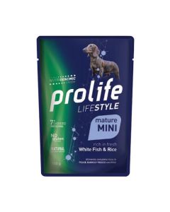 Prolife Lifestyle Cane Mature Mini Pesce Bianco con Riso Busta 100 gr