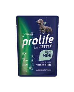 Prolife Lifestyle Light Cane Adult Mini Merluzzo con Riso Busta 100 gr