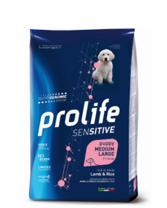 Prolife Sensitive Cane Puppy Medium Large Monoproteico Agnello Crocchette