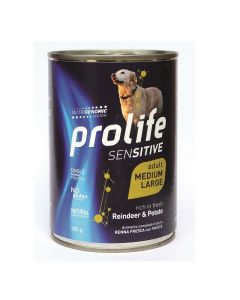 Prolife Sensitive Cane Adult Medium/Large Coniglio con Patate Lattina 400 gr