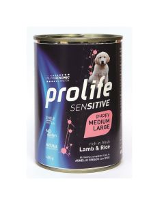 Prolife Sensitive Cane Puppy Medium/Large Agnello con Riso Lattina 400 gr