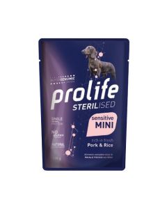 Prolife Sterilised Cane Sensitive Mini Maiale con Riso Busta 100 gr