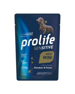 Prolife Sensitive Cane Adult Mini Renna con Patate Busta 100 gr