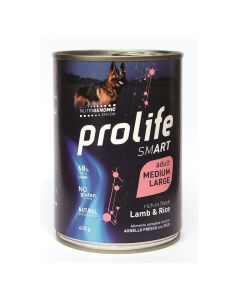 Prolife Smart Cane Adult Medium/Large Agnello con Riso Lattina 400 gr