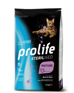 Prolife Sterilised Gatto Mature Manzo Crocchette 1,5 kg