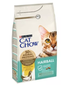 Purina Cat Chow Gatto Adult Hairball Control Pollo Crocchette 1,5 kg