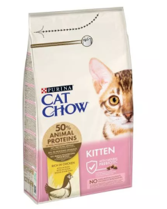 Purina Cat Chow Gatto Kitten Pollo Crocchette 1,5 kg