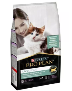 Purina Pro Plan Gatto Kitten LiveClear con Tacchino Crocchette 1,4 kg