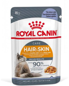 Royal Canin Gatto Adulto Hair e Skin Care Fettine in Jelly Busta 85 gr