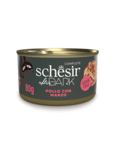 Schesir After Dark Gatto Adult Pollo con Manzo in Brodo Lattina 80gr