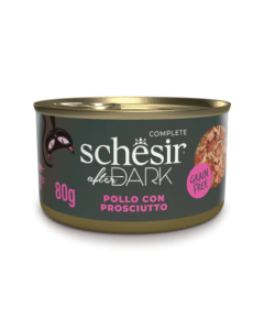 Schesir After Dark Gatto Adult Pollo con Prosciutto in Brodo Lattina 80gr