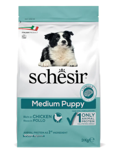 Schesir Cane Puppy Medium Pollo Crocchette