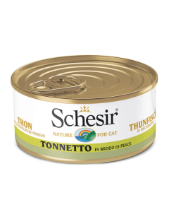 Schesir Gatto Adulto Tonnetto in Brodo di Pesce Lattina 70 gr