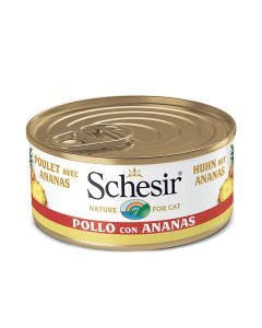 Schesir Gatto Adulto Pollo con Ananas in Acqua di Cottura Lattina 75 gr