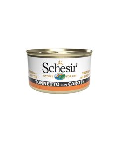 Schesir Gatto Adulto Tonnetto con Carote in Gelatina Lattina 85 gr