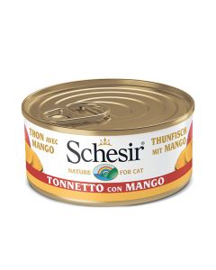 Schesir Gatto Adulto Tonnetto con Mango in Acqua di Cottura Lattina 85 gr