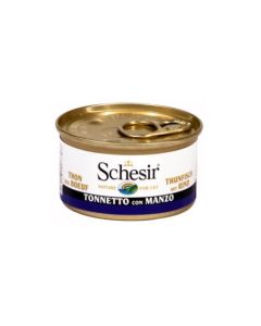 Schesir Gatto Adulto Tonnetto con Manzo in Gelatina Lattina 85 gr