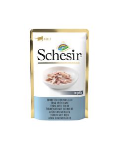 Schesir Gatto Adulto Tonnetto con Nasello in Gelatina Busta 85 gr