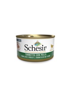 Schesir Gatto Adulto Tonnetto con Pollo in Gelatina Lattina 85 gr