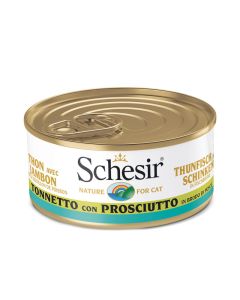 Schesir Gatto Adulto Tonnetto con Prosciutto in Brodo di Pesce Lattina 70 gr