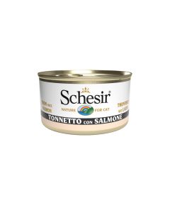 Schesir Gatto Adulto Tonnetto con Salmone in Gelatina Lattina 85 gr