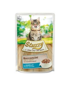 Stuzzy Gatto Adulto Bocconcini con Nasello in Salsa Busta 85 gr