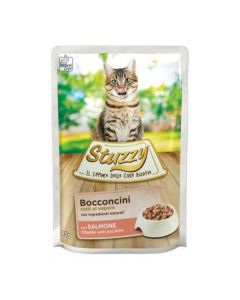 Stuzzy Gatto Adulto Bocconcini con Salmone in Salsa Busta 85 gr