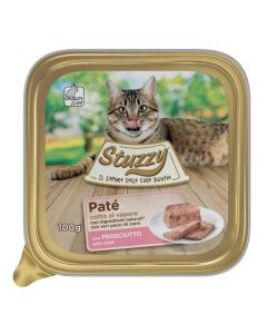 Stuzzy Gatto Adulto Patè con Prosciutto Vaschetta 100 gr