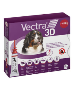 Vectra 3D Rosso Spot-On Cani Superiori a 40 kg 3 Pipette Monodose