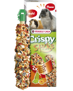 Versele-Laga Crispy Sticks Coniglietti e Cavie Frutta 2 pz 110 gr