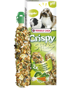 Versele-Laga Crispy Sticks Coniglietti e Cavie Legumi 2 pz 110 gr