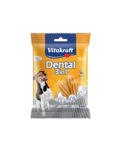 Vitakraft Dental 3 in 1 Cane Stick Misura S 7 pezzi 120 gr