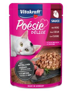 Vitakraft Poesie Delice Sauce Gatto Adulto Cuore in Salsa Busta 85 gr